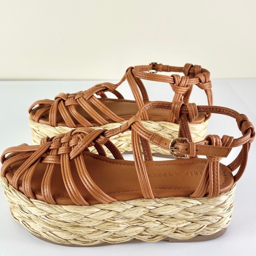 NEW ULLA JOHNSON LEATHER PLATFORM SANDALS - Picture 7 of 12